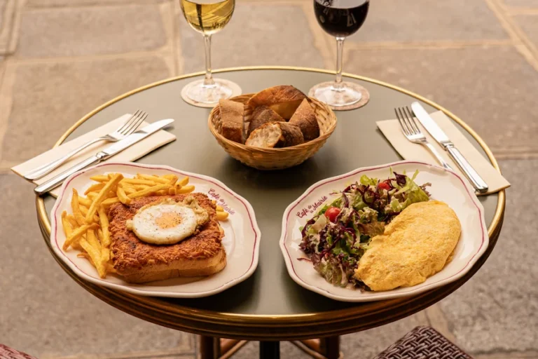 Croque madame + omelette terrasse